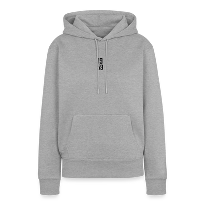Frauen Premium Hoodie - Grau meliert