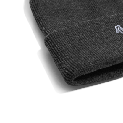 Bestickte Wintermütze - Asphalt