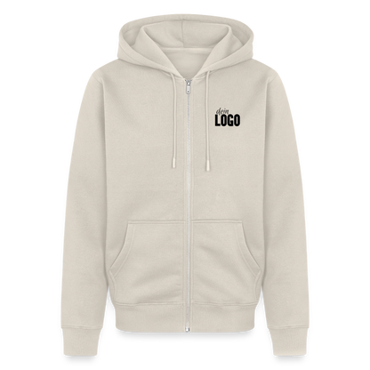 Männer Premium Kapuzenjacke - Beige