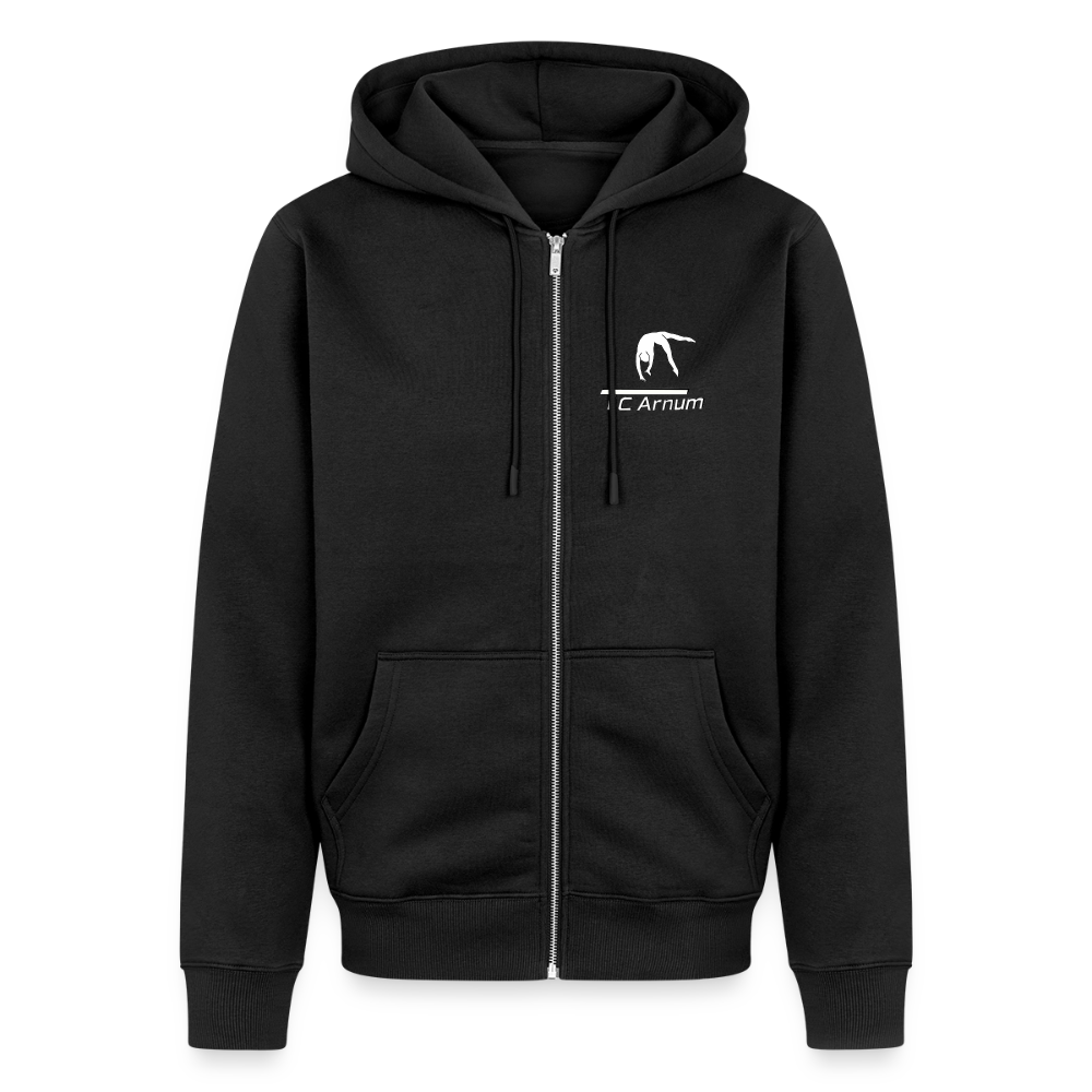 Männer Premium Kapuzenjacke - Schwarz