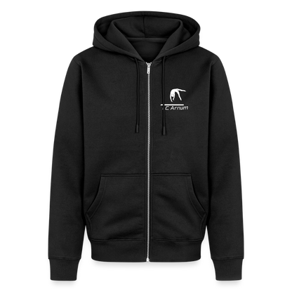 Männer Premium Kapuzenjacke - Schwarz