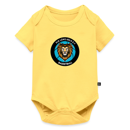 Baby Bio-Kurzarm-Body - Pastellgelb