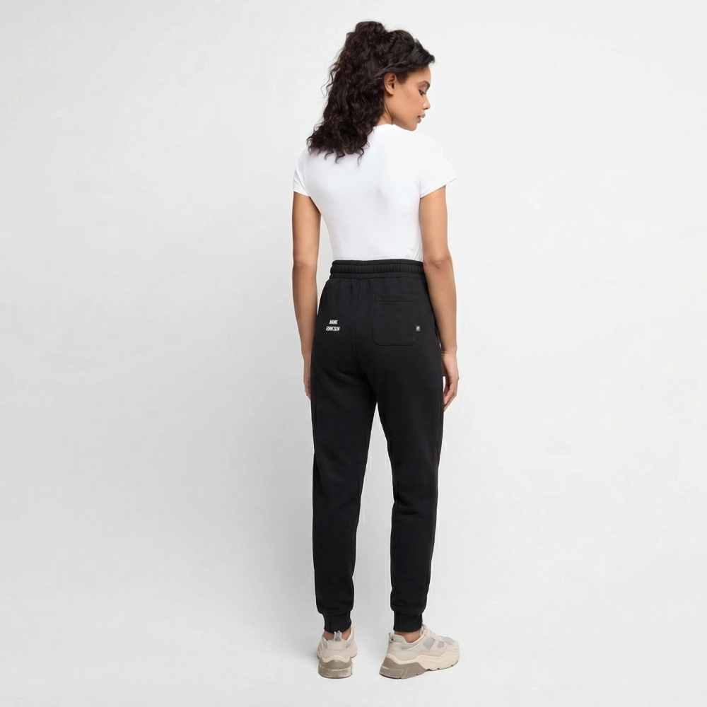 Frauen Premium Bio Jogginghose - Schwarz