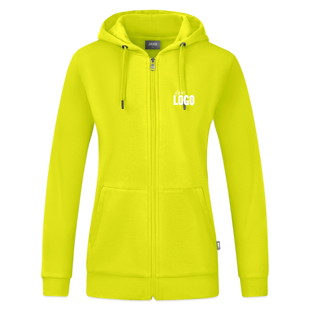JAKO Frauen Kapuzenjacke Organic - Limettengrün
