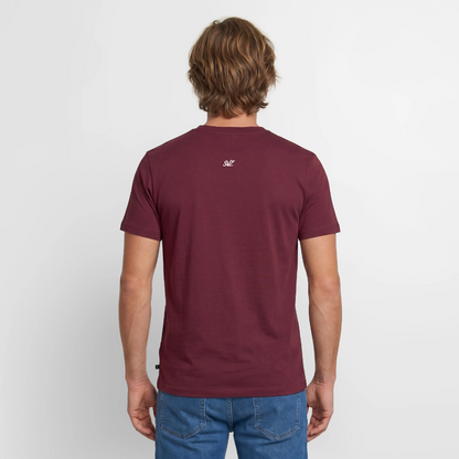 Männer Premium T-Shirt - Burgunderrot