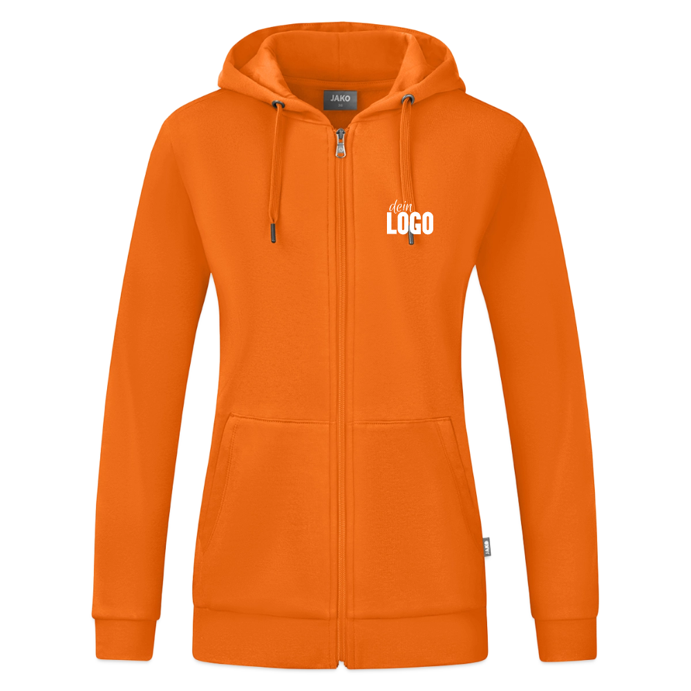 JAKO Frauen Kapuzenjacke Organic - Neonorange