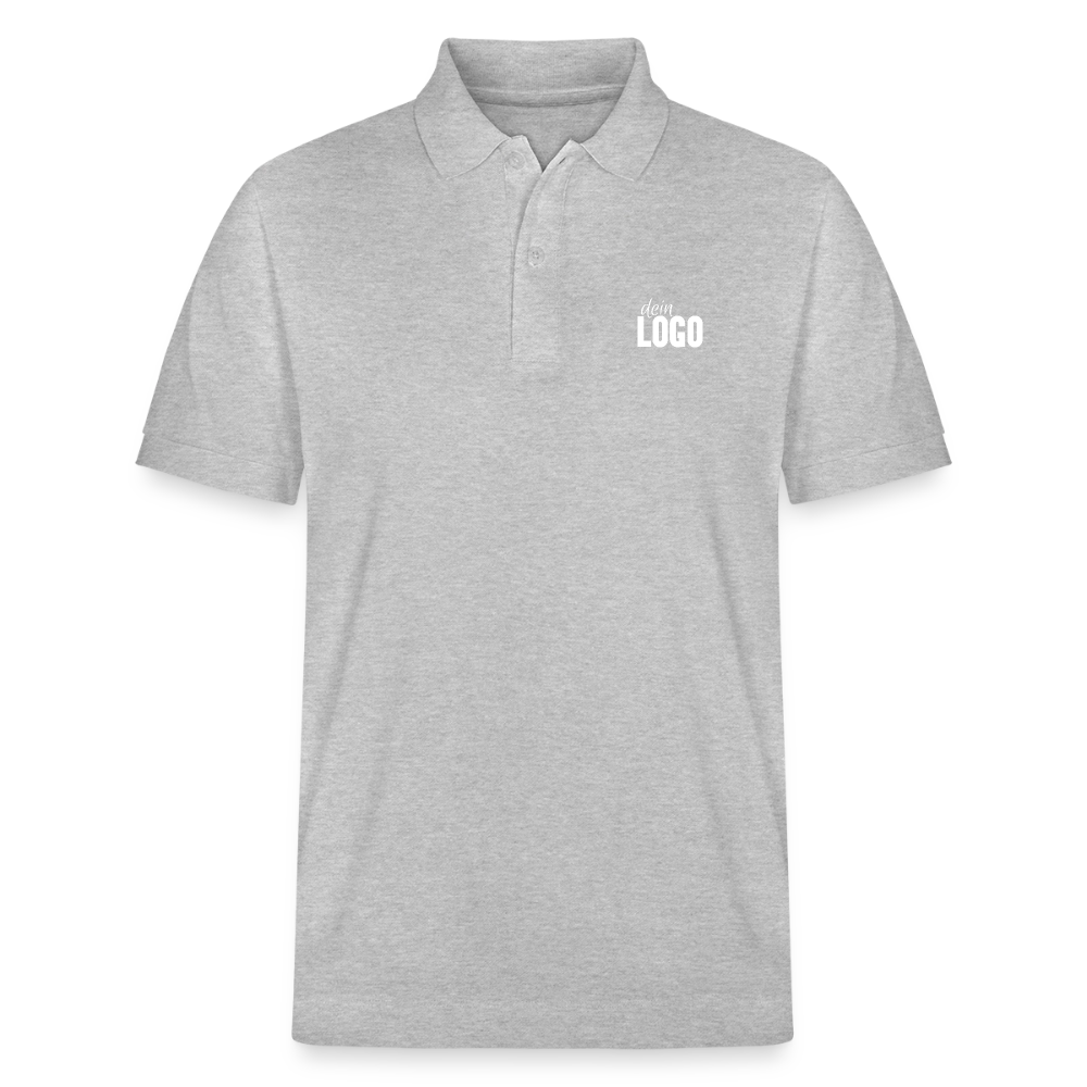 Unisex Bio-Poloshirt PREPSTER - Grau meliert