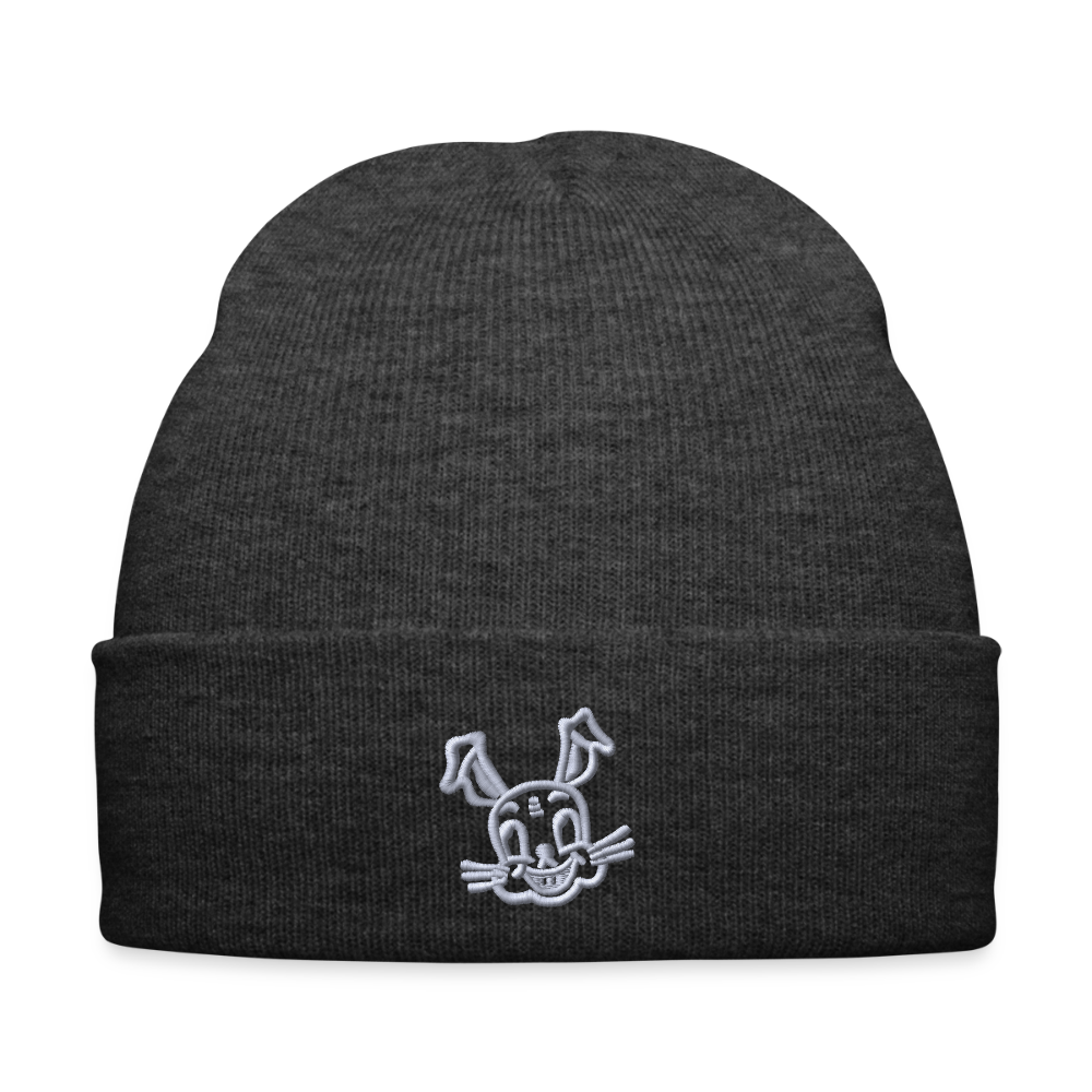Bestickte Wintermütze - Asphalt