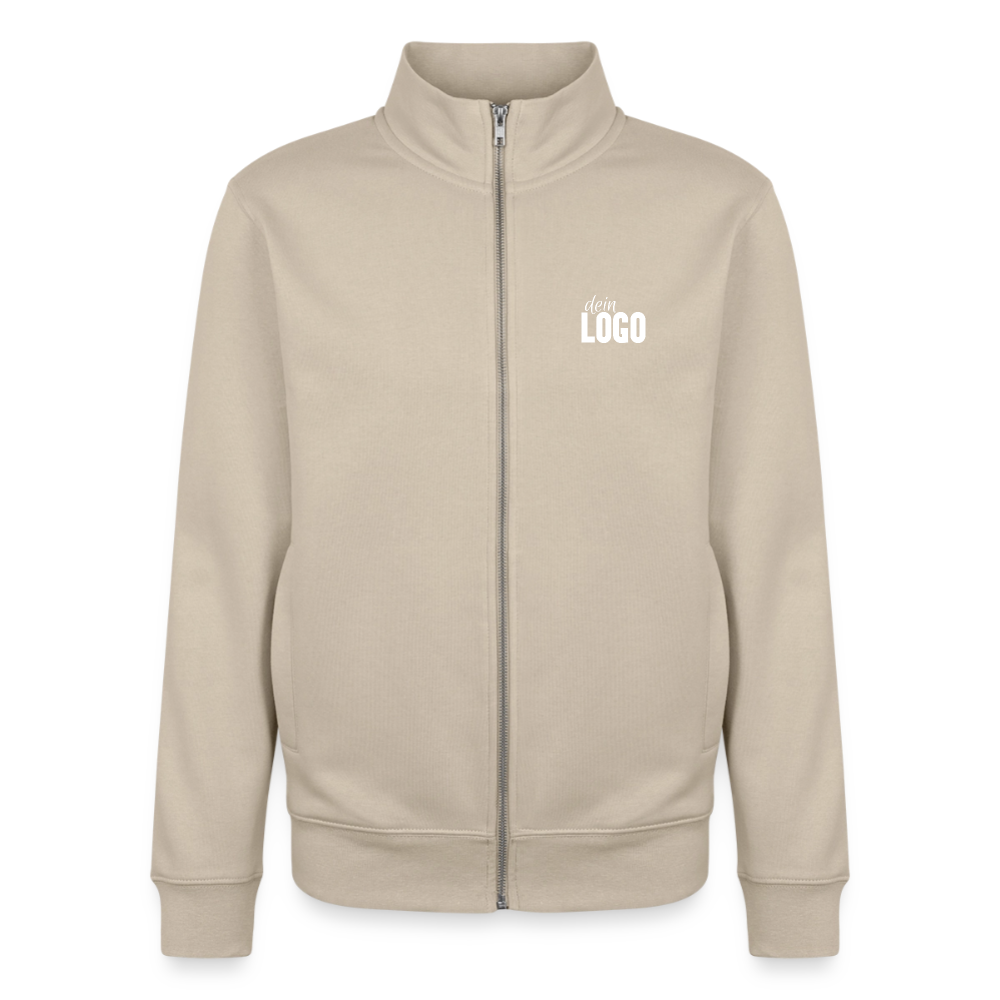 Unisex Organic Zip Sweatshirt - Cremebeige