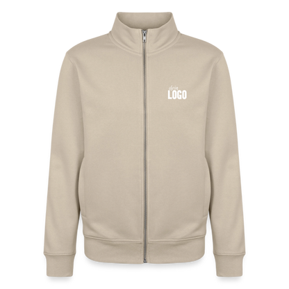 Unisex Organic Zip Sweatshirt - Cremebeige