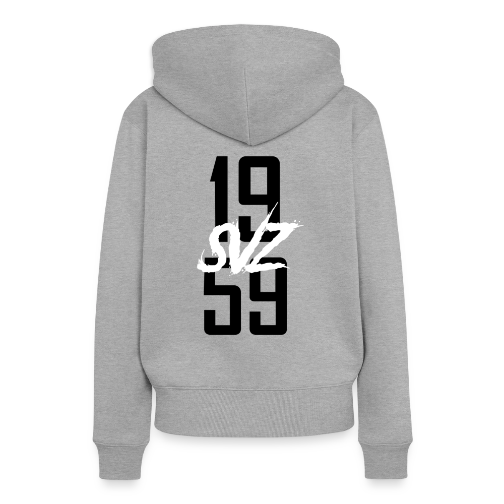 Frauen Premium Hoodie - Grau meliert