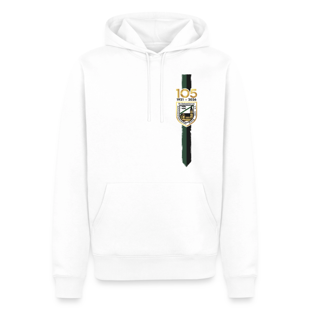 Jubiläums-Hoodie Schützen Brenig, weiß NEU - Weiß