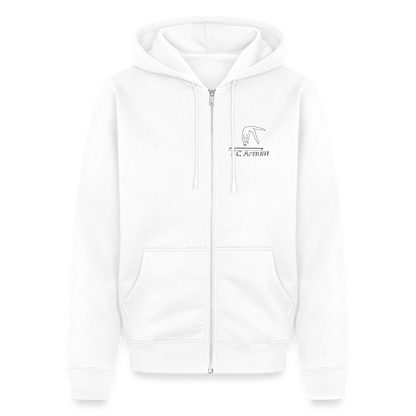 Männer Premium Kapuzenjacke - Weiß