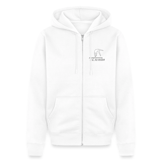 Männer Premium Kapuzenjacke - Weiß