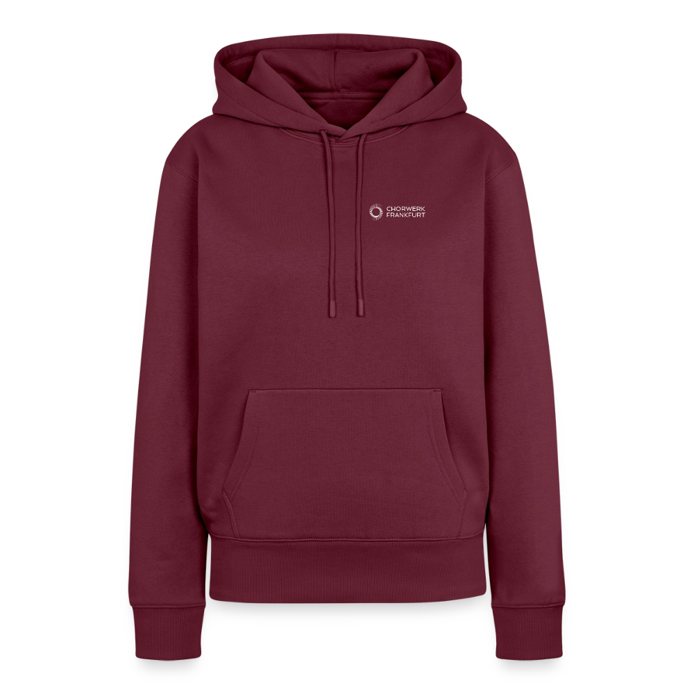 Frauen Premium Hoodie - Burgunderrot