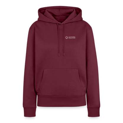 Frauen Premium Hoodie - Burgunderrot