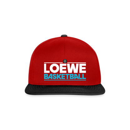 Snapback Cap - Rot/Schwarz