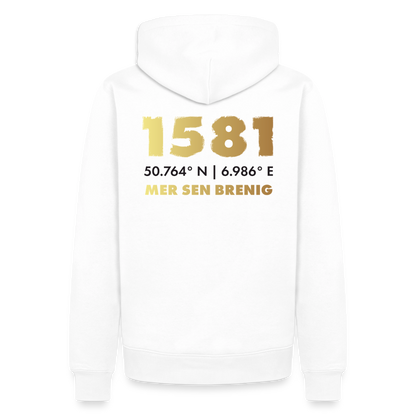 Jubiläums-Hoodie Schützen Brenig, weiß NEU - Weiß
