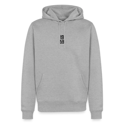 Männer Premium Hoodie - Grau meliert
