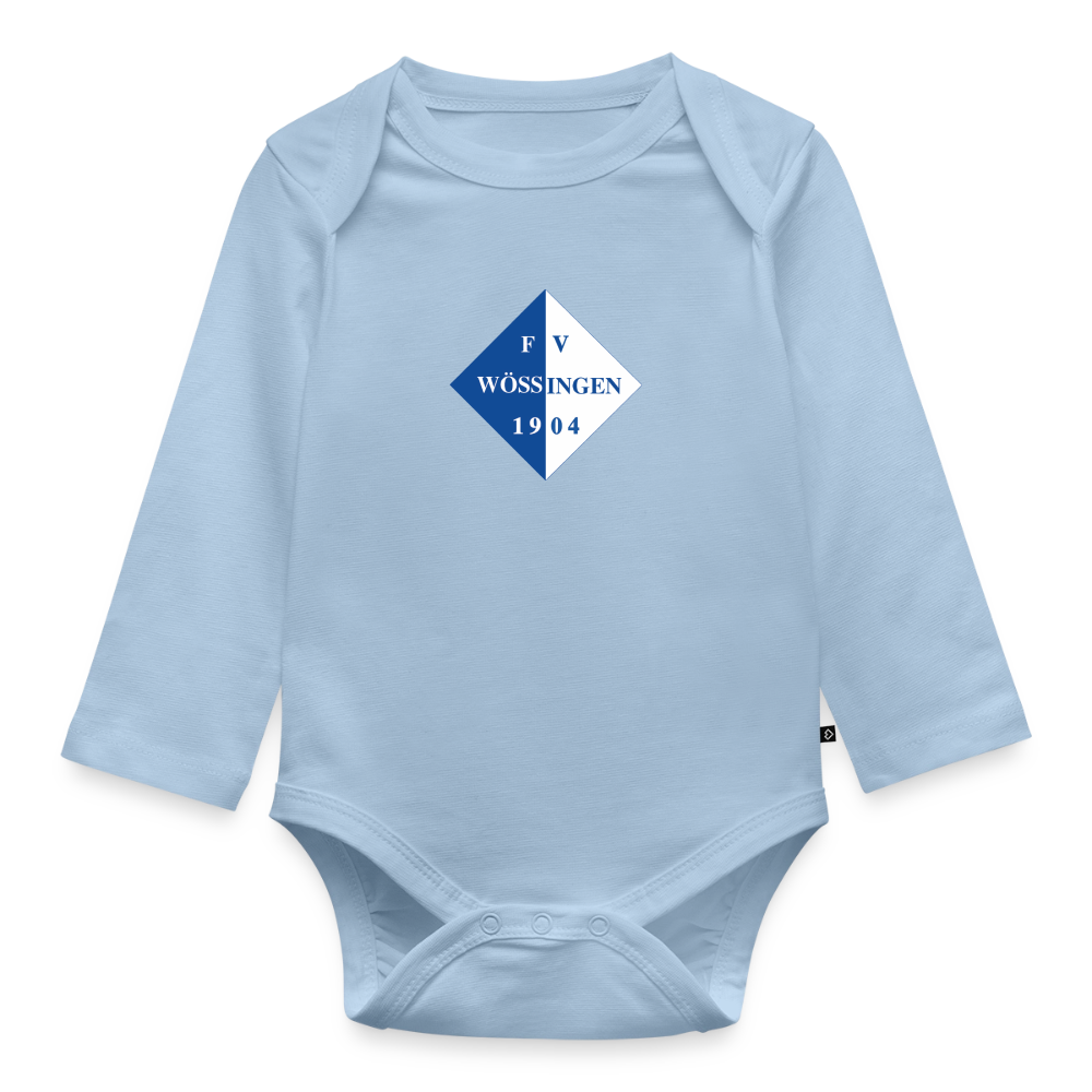 Baby Bio-Langarm-Body - Hellblau