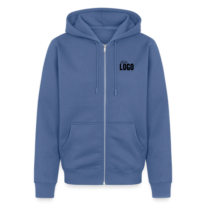 Männer Premium Kapuzenjacke - Taubenblau