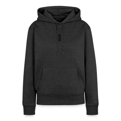 Frauen Premium Hoodie - Anthrazit meliert