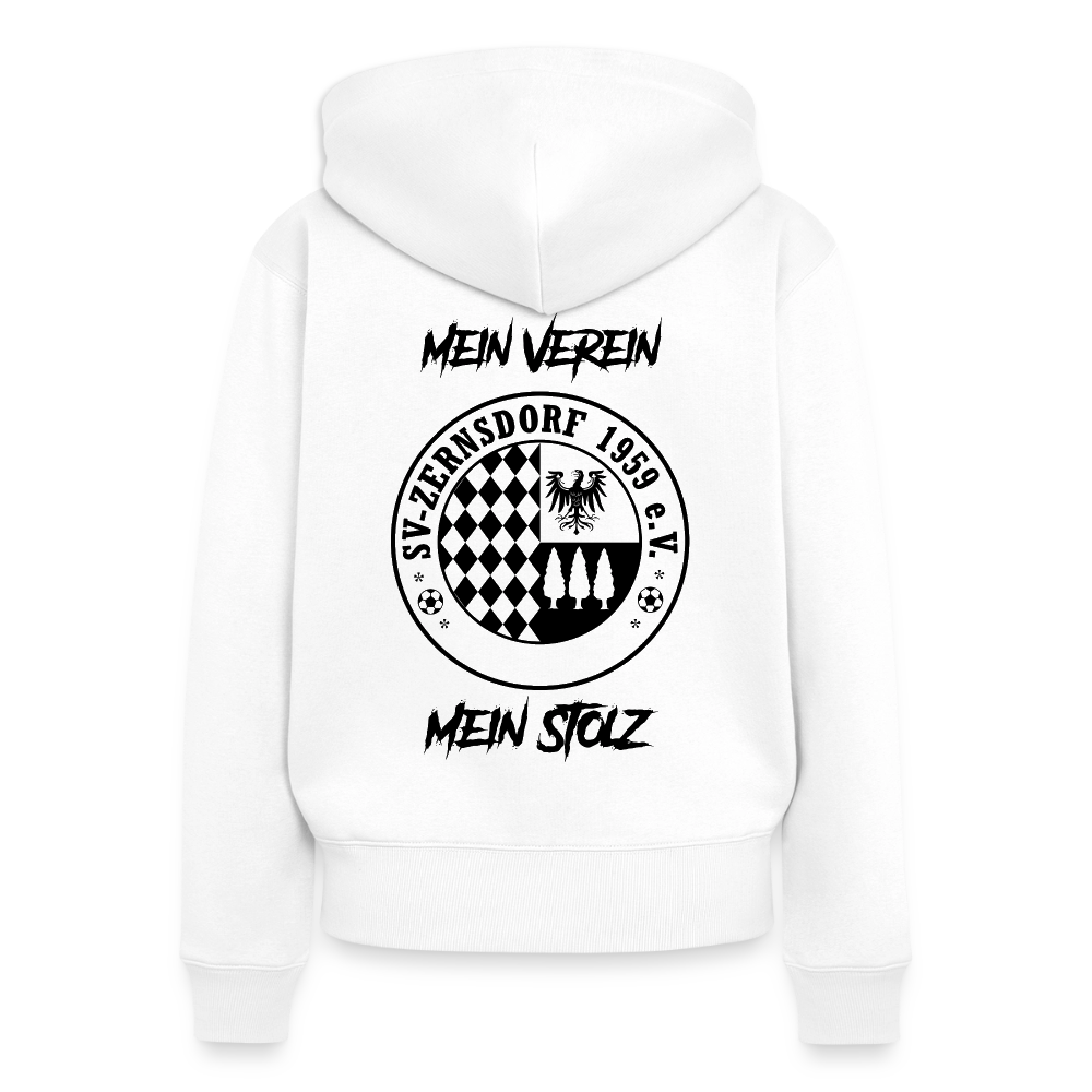 Frauen Premium Kapuzenjacke - Weiß