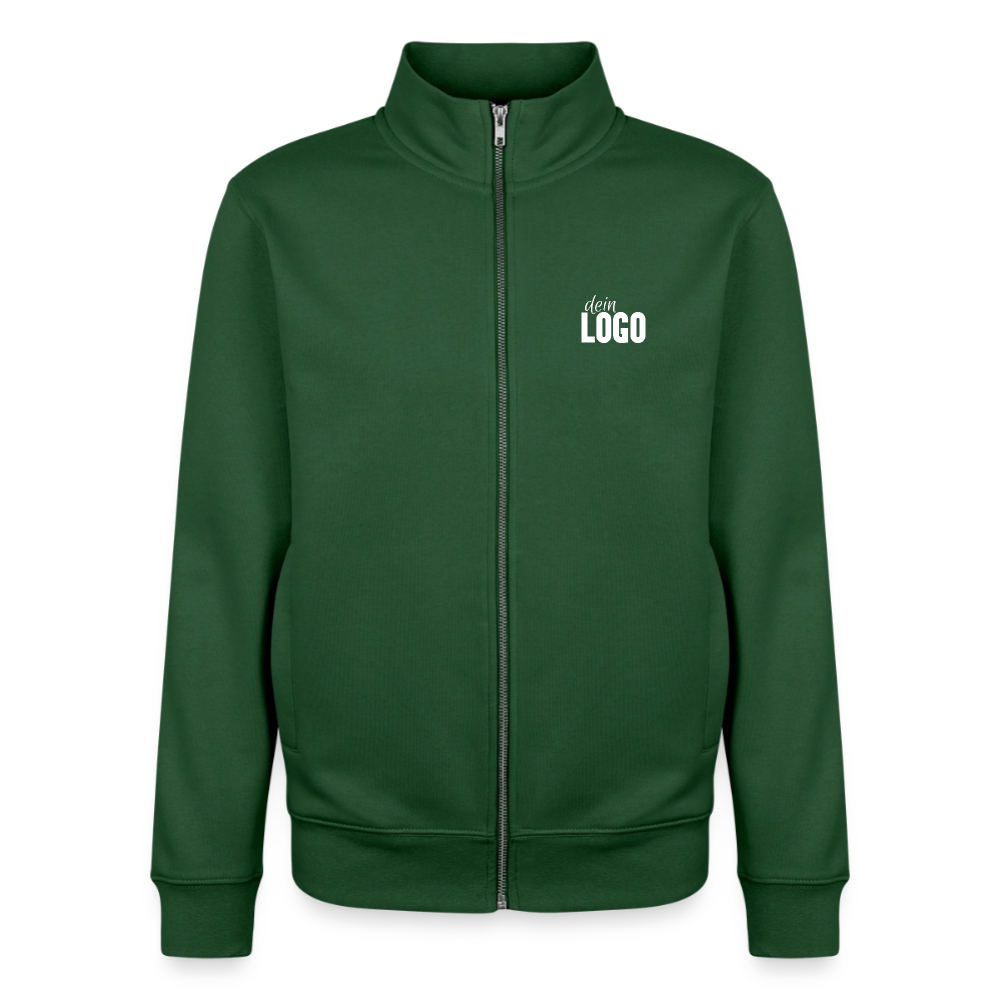 Unisex Organic Zip Sweatshirt - Flaschengrün