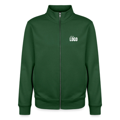 Unisex Organic Zip Sweatshirt - Flaschengrün