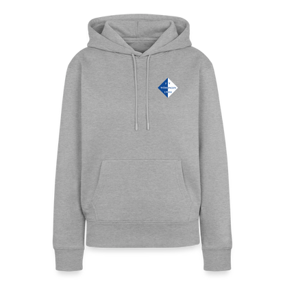 Frauen Premium Hoodie - Grau meliert