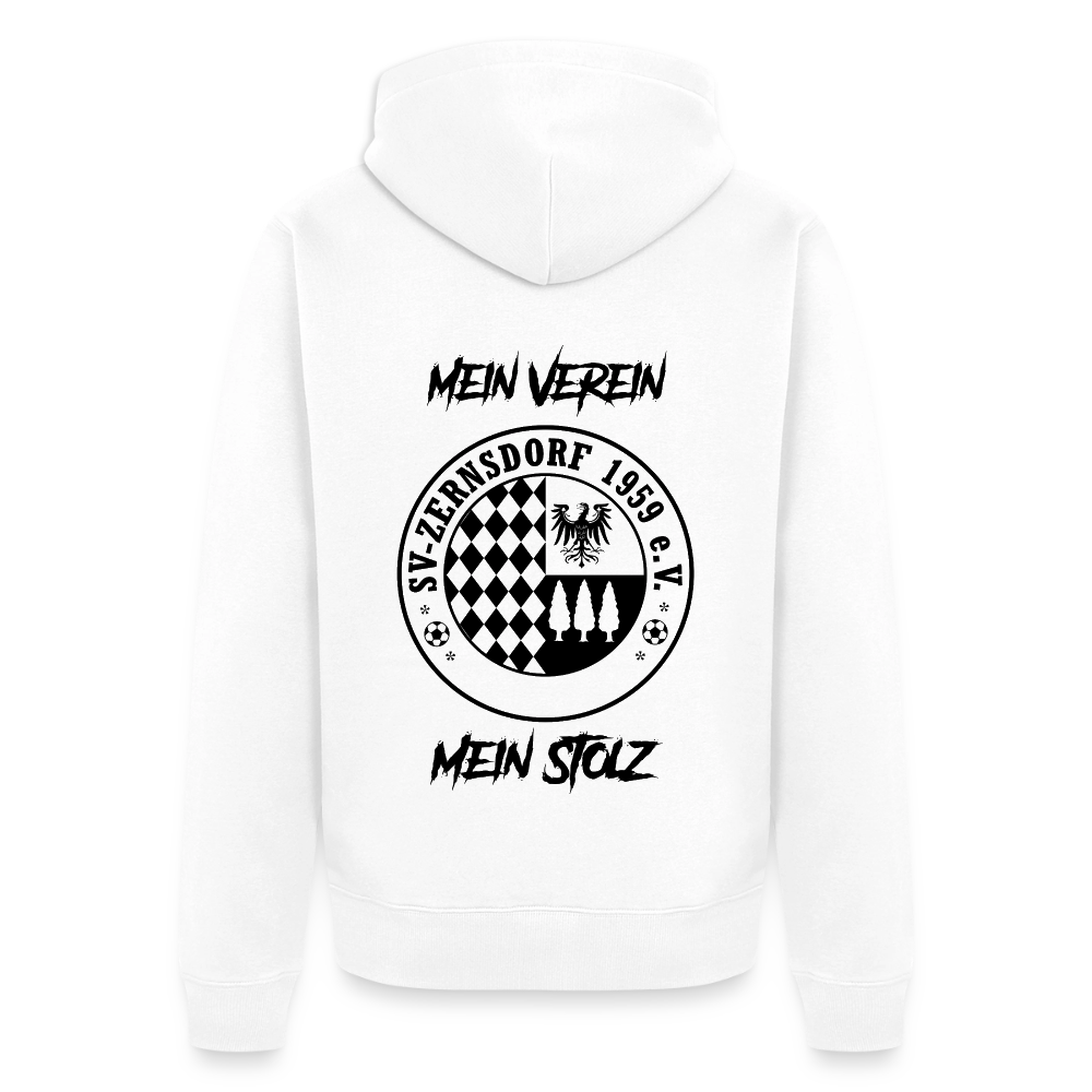 Männer Premium Kapuzenjacke - Weiß