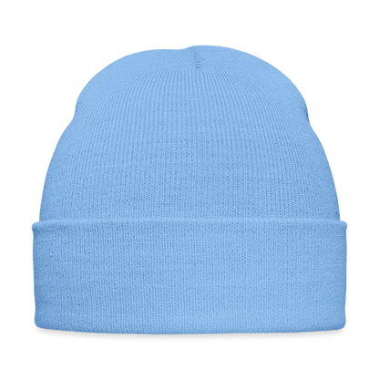 Bestickte Wintermütze - Himmelblau