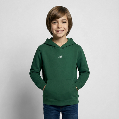 Kinder Hoodie - Flaschengrün
