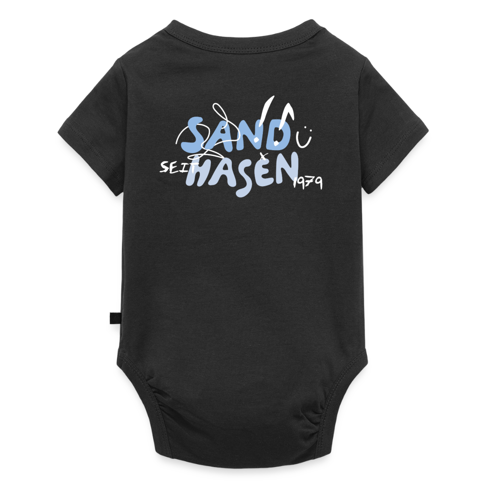 Baby Bio-Kurzarm-Body - Schwarz