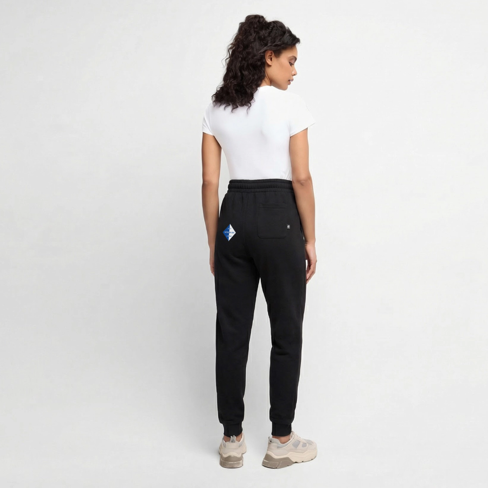 Frauen Premium Bio Jogginghose - Schwarz