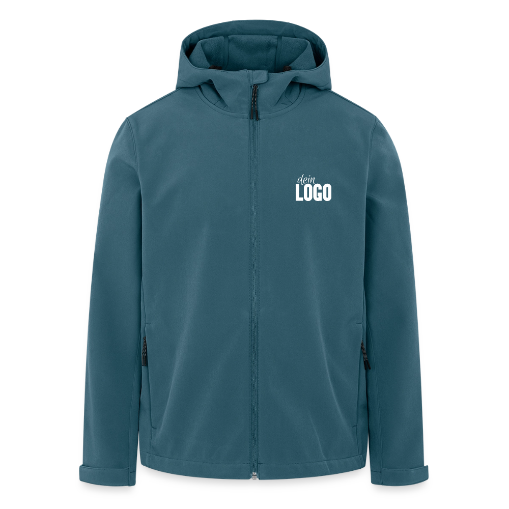 Recycelte Männer Softshell-Jacke von Stanley/Stella - Dunkles Petrol