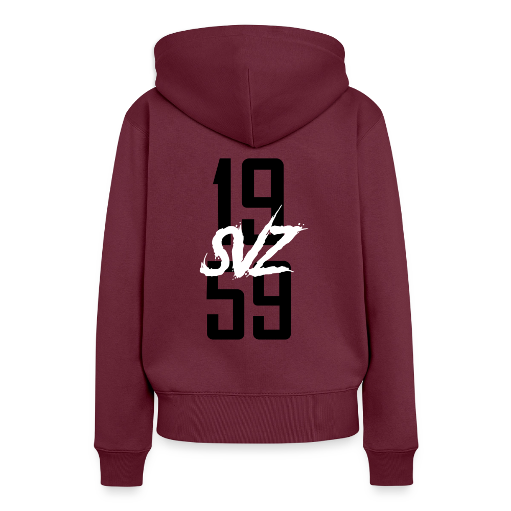 Frauen Premium Hoodie - Burgunderrot