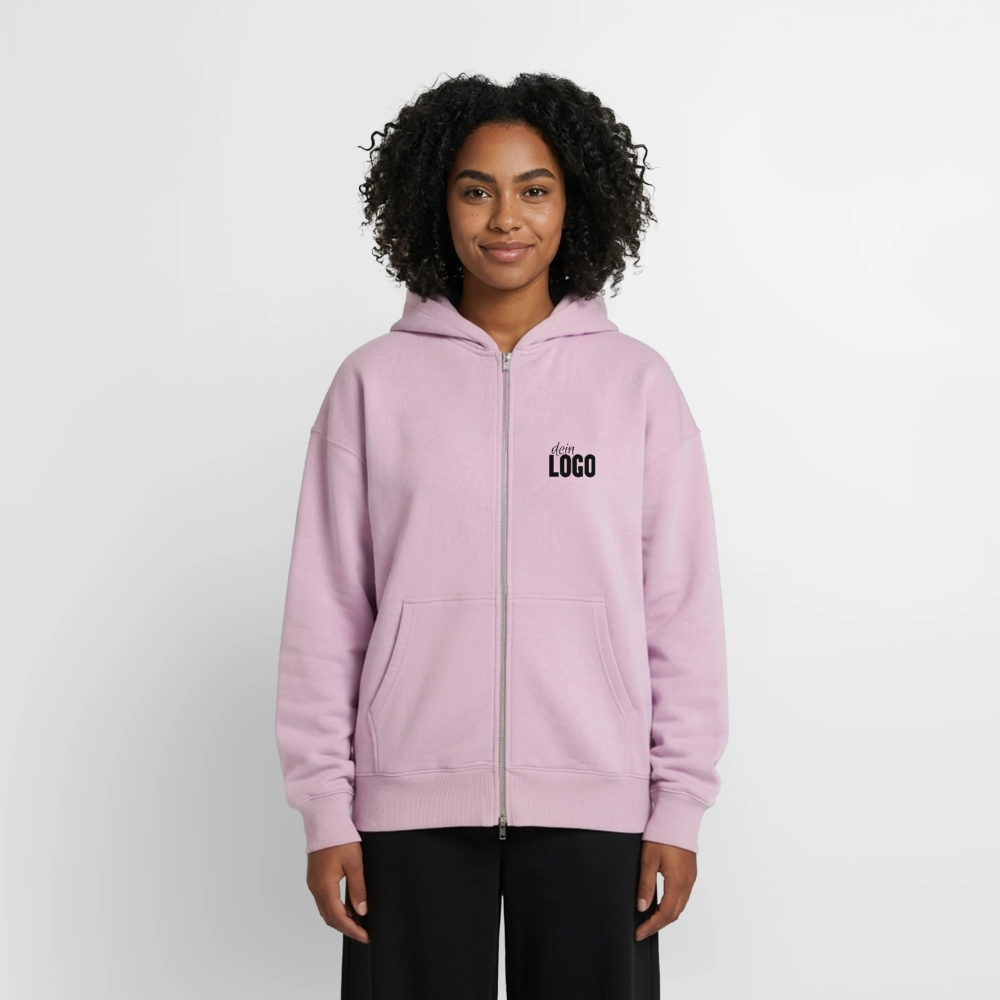Oversized Heavyweight Unisex Zip Hoodie - Altrosa