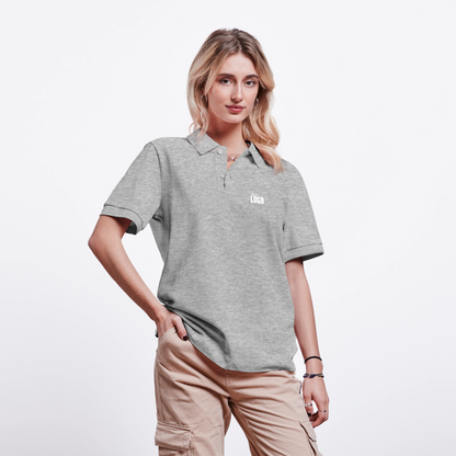 Unisex Bio-Poloshirt PREPSTER - Grau meliert