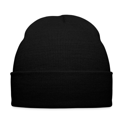 Bestickte Wintermütze - Schwarz