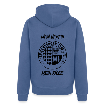 Männer Premium Kapuzenjacke - Taubenblau