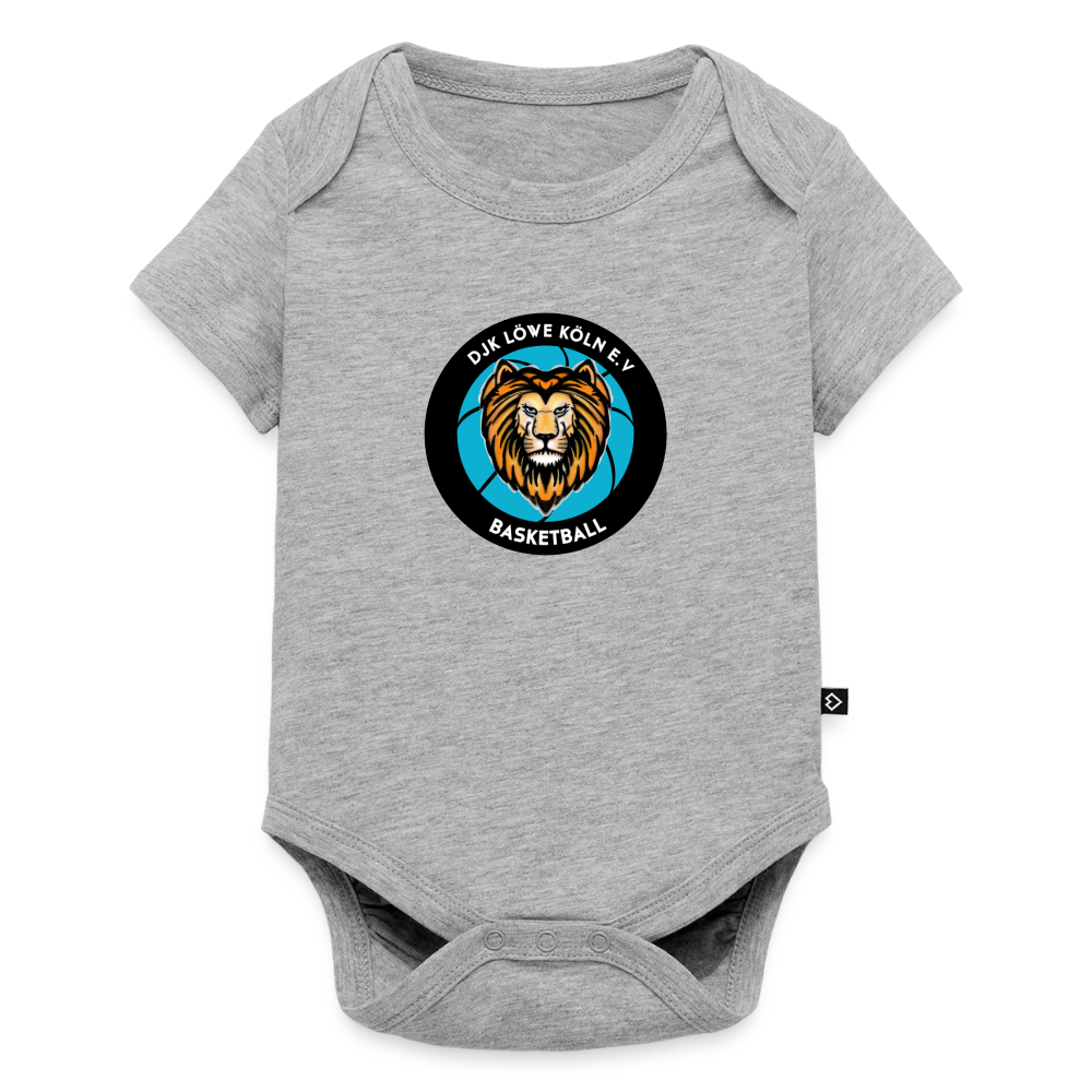 Baby Bio-Kurzarm-Body - Grau meliert