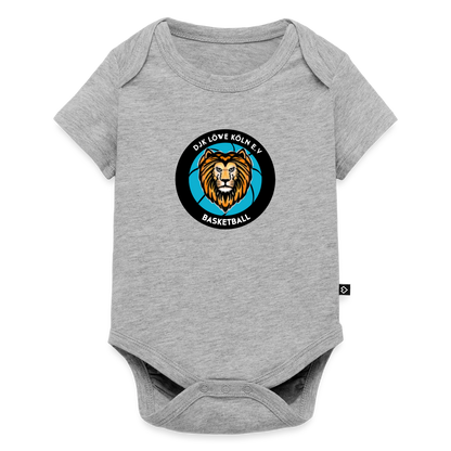 Baby Bio-Kurzarm-Body - Grau meliert