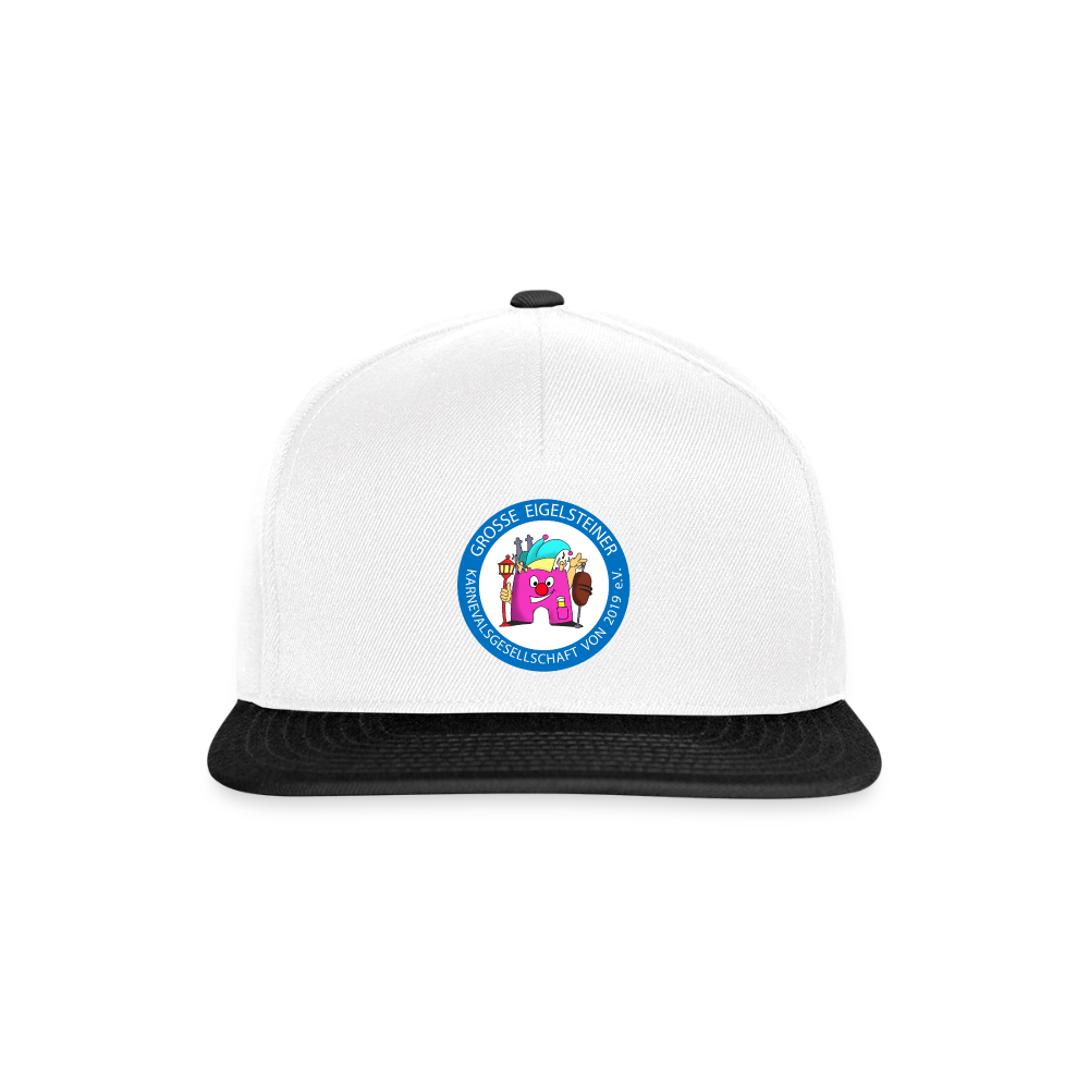 Snapback Cap - Weiß/Schwarz