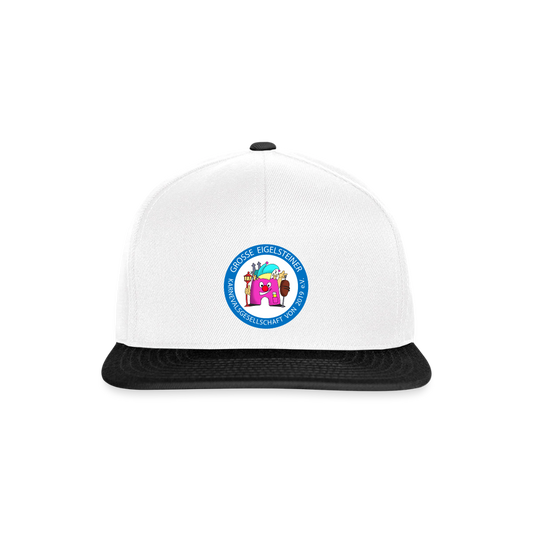 Snapback Cap - Weiß/Schwarz