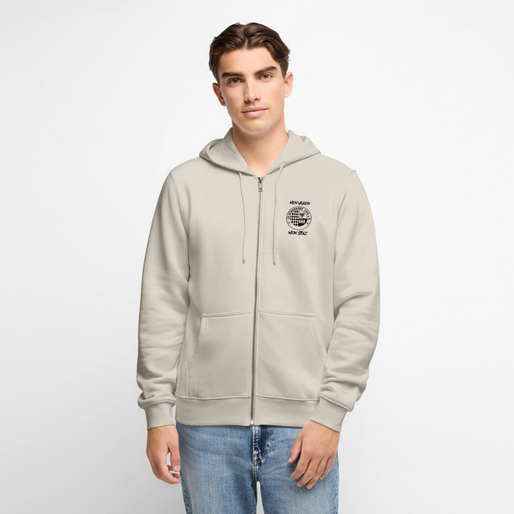Männer Premium Kapuzenjacke - Beige