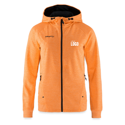 CRAFT ADV Unify Frauen Kapuzenjacke - Hellorange meliert