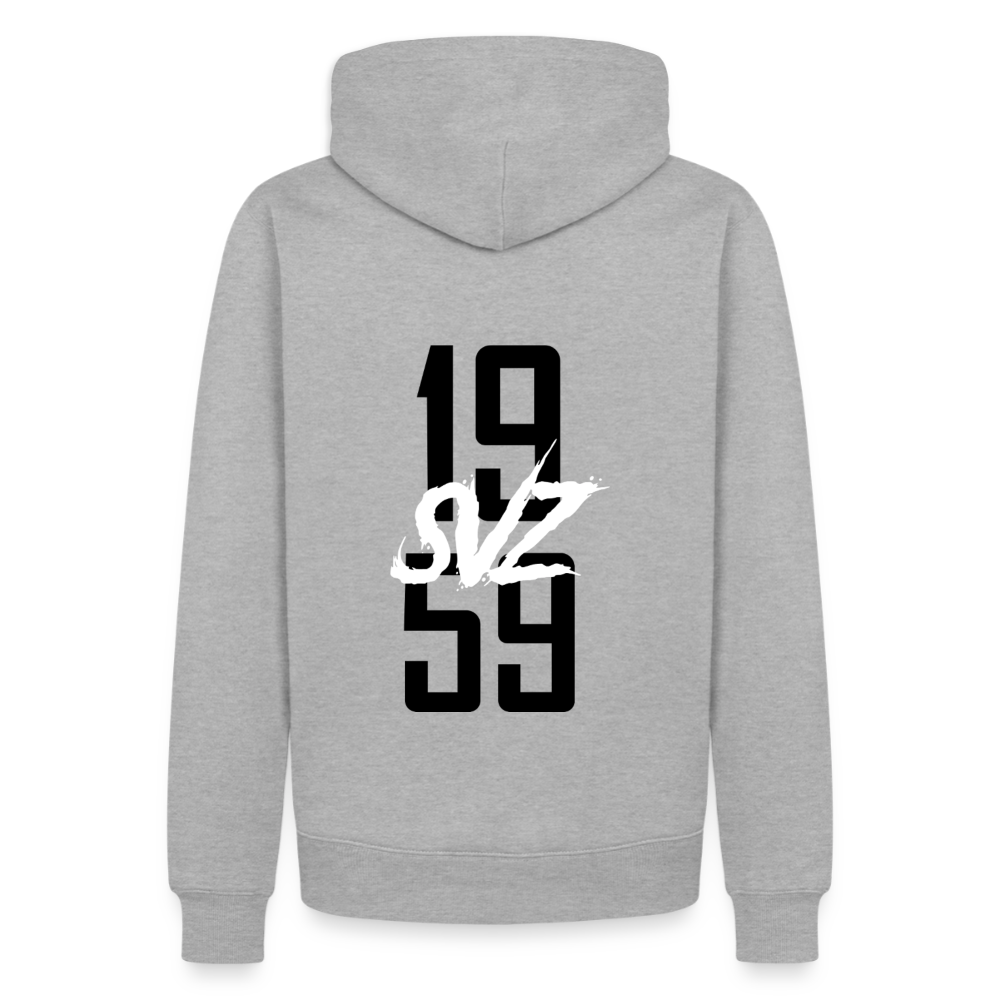 Männer Premium Hoodie - Grau meliert