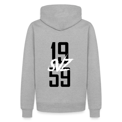 Männer Premium Hoodie - Grau meliert