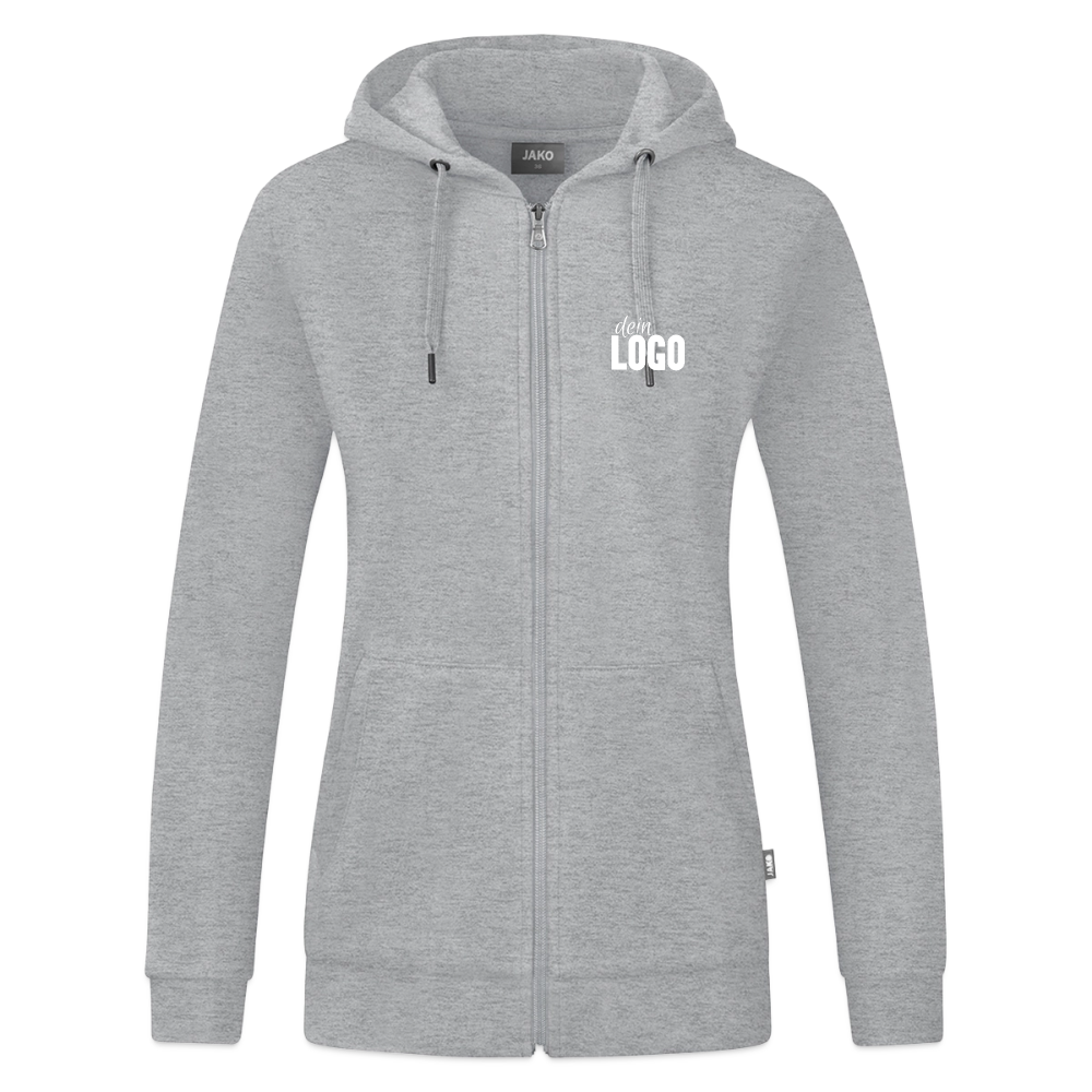 JAKO Frauen Kapuzenjacke Organic - Grau meliert